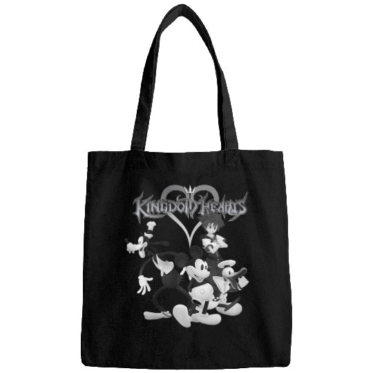 Disney Kingdom Hearts Retro Vintage Bw Sora Disney Crew Bags