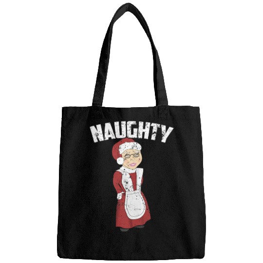 Naughty Or Nice Mrs Claus Christmas Shirt Funny  : Bobs Burgers Family Shirt, Bobs Burgers Vintage Bags