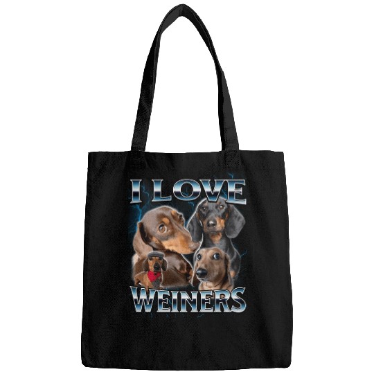 I love Dachshund 90s Bootleg Style  : Bobs Burgers Family Shirt, Bobs Burgers Vintage Bags