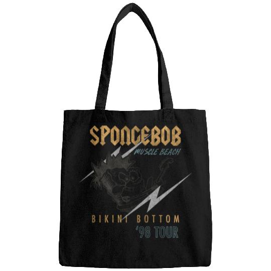 SpongeBob SquarePants Muscle Beach Rock Tour  : Bobs Burgers Family Shirt, Bobs Burgers Vintage Bags