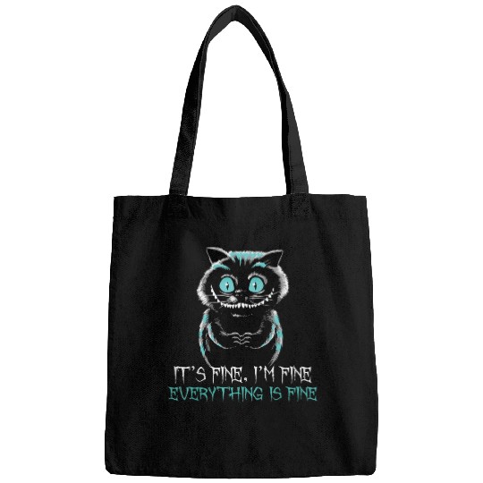 Its Fine Im Fine Everything Is Fine Funny Cat - Cat Lover  : Bobs Burgers Family Shirt, Bobs Burgers Vintage Bags