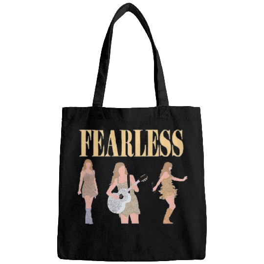 Discover Taylor eras tour fearless art Bags
