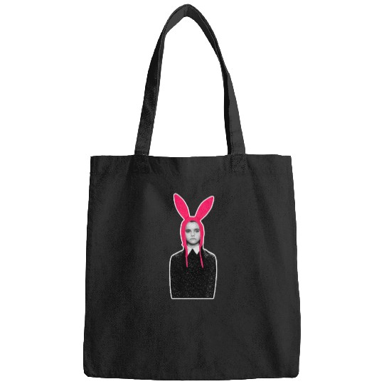 wednesday addams bobs burgers family mashup sticker Bags