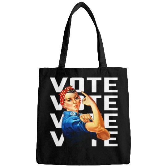 Vote Womens Equal Rights Rosie the Riveter Worker Solidarity Bags