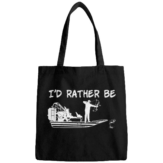 Airboat Fishing Bowfishing Dad Fisherman Fan Swamp Air Boat Bags