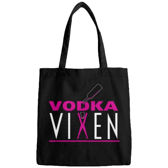 Vodka Vixen Alcohol Drinking Girl Cocktail Lover Waitress Bags