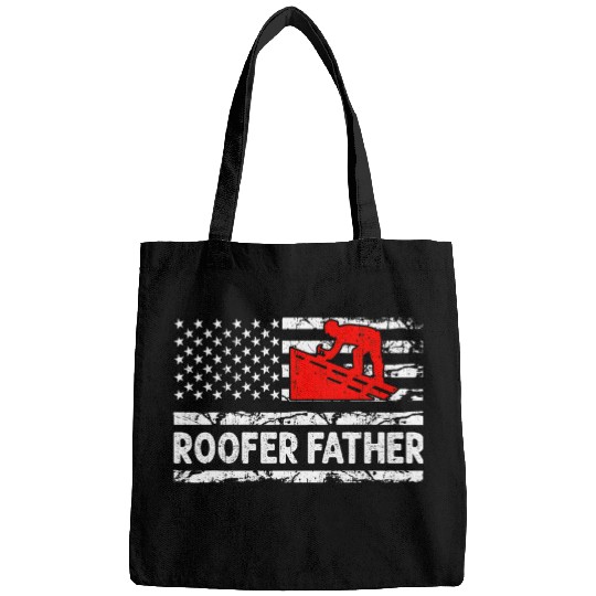 Roofer Father Daddy Roof Installation Roofing Worker Roofer Bags