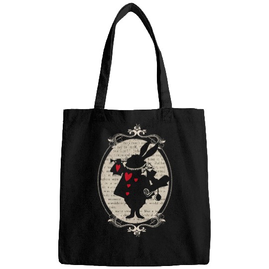 Alice In Wonderland White Rabbit vintages Book Design Bags