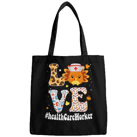 Retro Gobble Gobble Thanksgiving Health Care Worker Turkey Bags