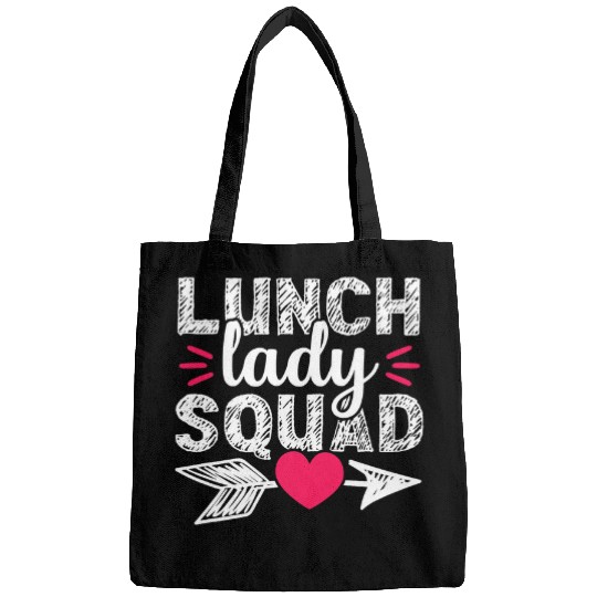 School Lunch Lady Squad Group Cafeteria Worker Gift Women Bags