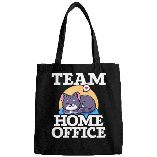 Team homesoffice Computer Cat Lover Remotely Worker Bags