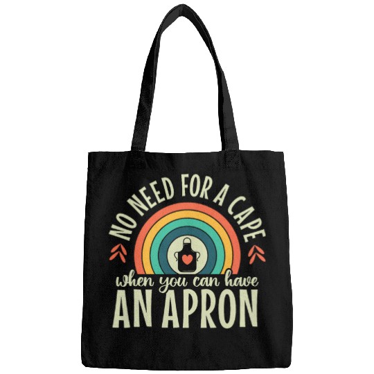 Superhero Cape School Lunch Lady Cafeteria Worker Retro Bags