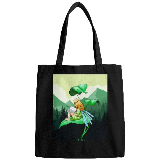 Fairycore Aesthetic Fairy Reading Book Lover Cottagecore 3 Bags