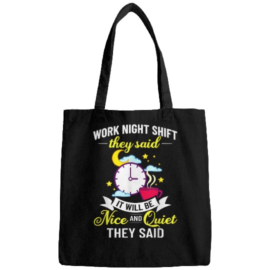 Shift Work Night Job Worker Midnight Funny Coffee 4 Bags