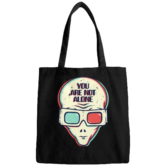Aliens You Are Not Alone Glitchcore UFO Alien Face with Sunglasses50 Bags