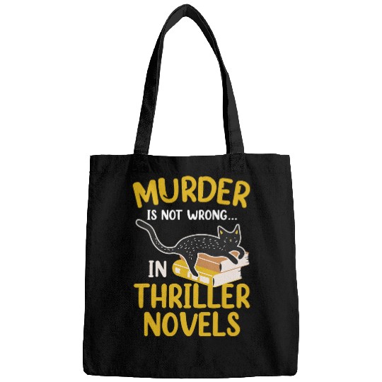 Thriller Novel Horror Writer Kitty Cat Lover Novelist Author Bags