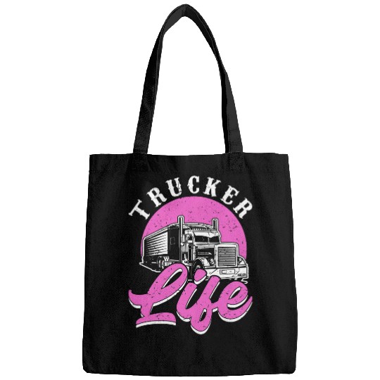 Womens Trucker Life Semi Truck Trucking Bags