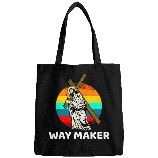 Way Maker Miracle Worker Promise Keeper Christian Easter Bags