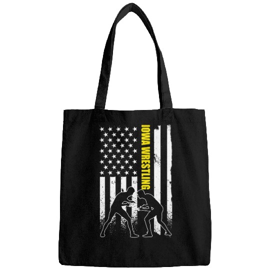 Iowa Wrestler Apparel 4th July USA Flag Iowa Wrestling Bags
