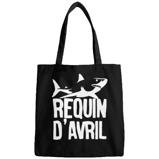 April Fools Day Poisson DAvril Funny Joke Requin Davril Bags