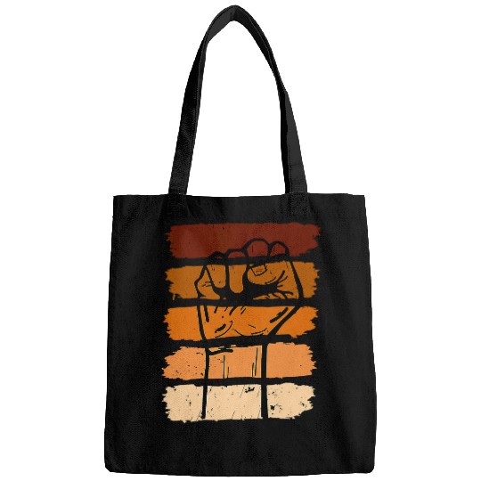 Black History Month Fist Black Power African Women Men Kids Bags