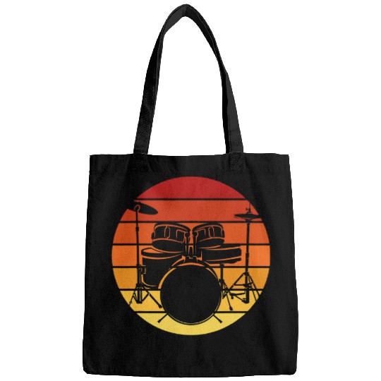 Drums Drummer music concert rock band drum and bass design Drums Bags