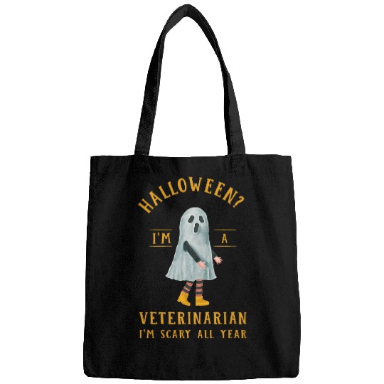 Veterinarian Im Scary All Year Vet Tech Halloween 3 Bags