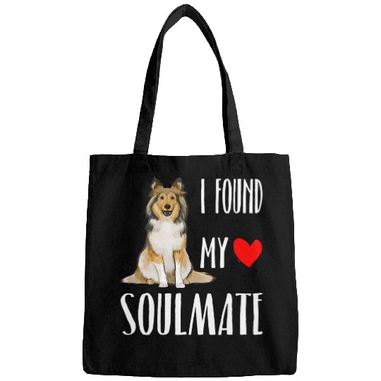 Dog Shetland I Found My Soulmate Shetland Sheepdog Dog Lover bests Friend Bags