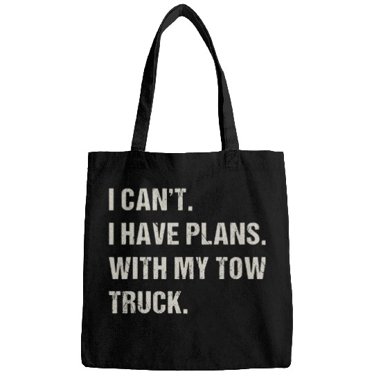 With My Tow Truck Trucker Profession Funny Driving Career Bags