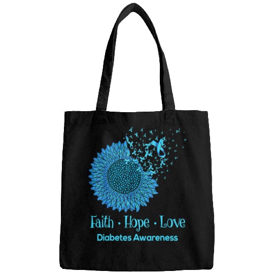 Diabetic Disease Sunflower Faith Hope Love Diabetic 7 Bags