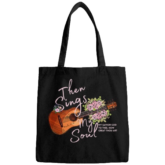 Guitarist Womens Inspirational Motivational Guitar How Great Thou Art Guitar Bags
