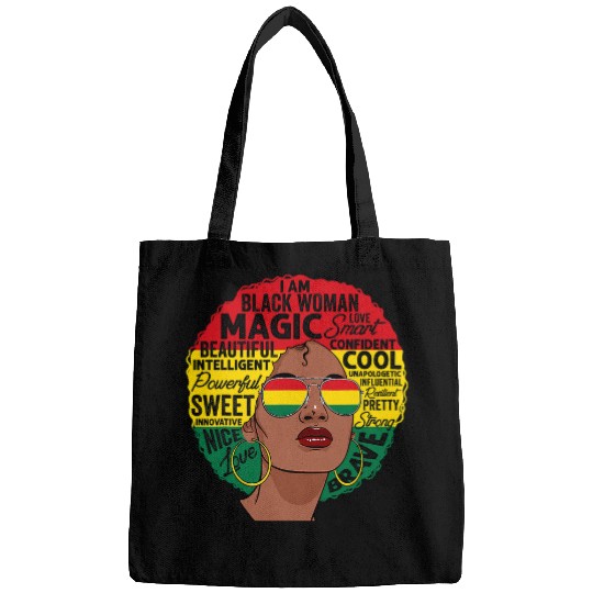 I Am Black History Month Black Queen BHM Pride Melanin Women 3 Bags