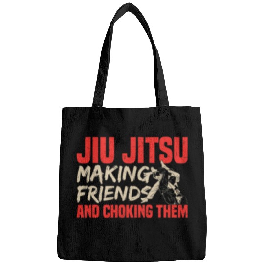 Funny Jiu Jitsu Fighter Making Friends Tactical Hugging Bags