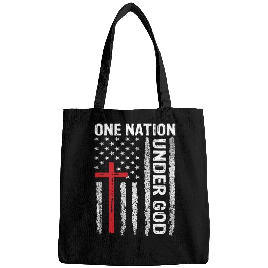 Christian vintages USA Flag Christian Faith Family Freedom Bags