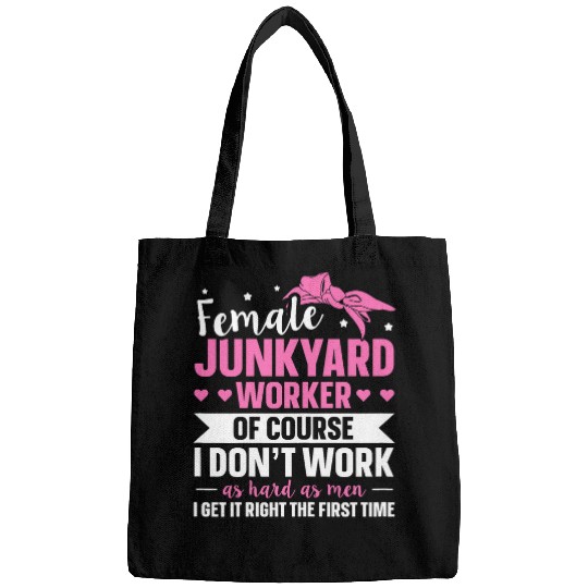 Junkyard Worker Design for a Junkyard Lady Bags