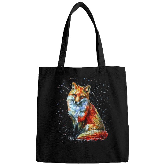 Fox Lover Hand painted Fox Bags