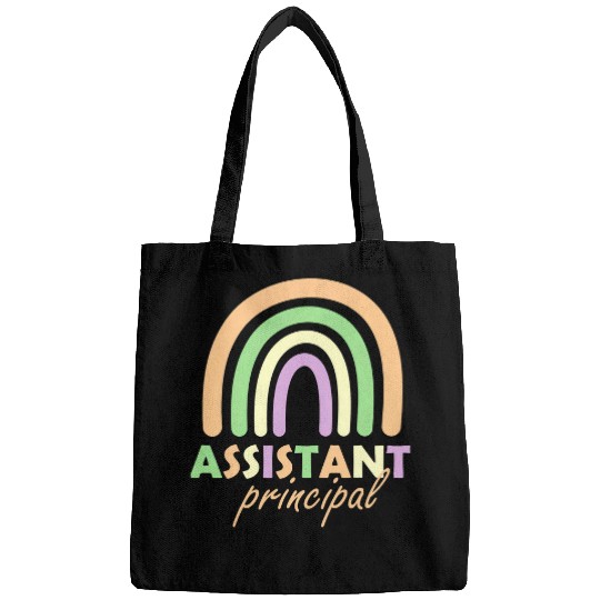 Assistant Principal Rainbow Funny Job Title School Worker 1 Bags