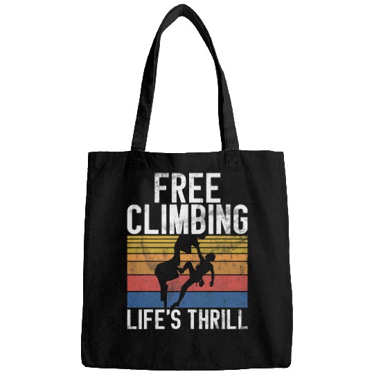Climbing Climber frees Climbing Mountaineering and Bouldering Funny Freeclimbing 2 Climb Bags