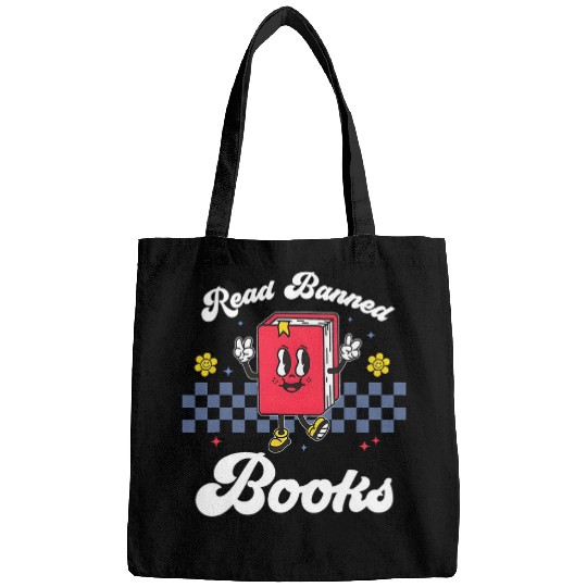Book Reading Im With The Banned Books Banned Apparel Groovy Bags