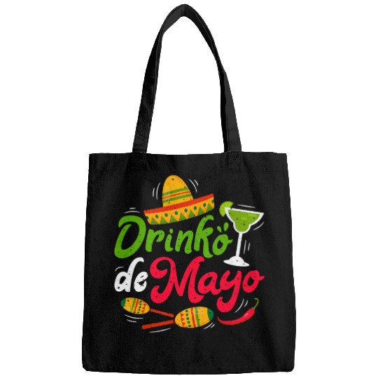 Cinco Drinko de Mayo Men Women Drinking Tequila Margarita Bags