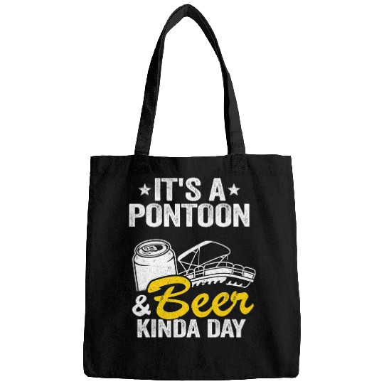 Beer Its A Pontoon 2Beer Kinda Day Drinking Pontoon Captain2 Bags