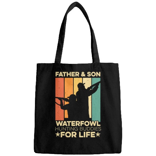 Ducks Quack Mens Waterfowl Hunting Quote for your Duck Hunting Dad 244 Duckie Ducks Bags