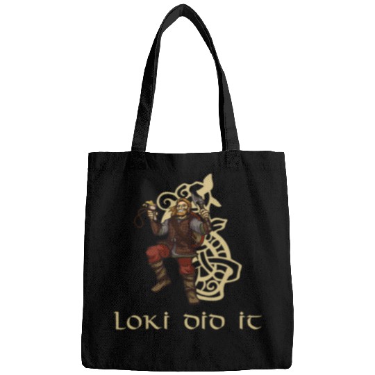 Christian Funny Medieval History Viking Mythology Trickster God Loki Christ Bags