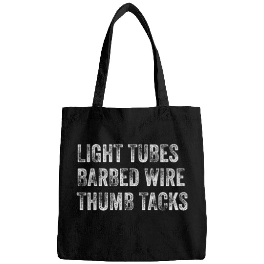 Light Tubes Barbed Wire Thumb Tacks Death Match Wrestling Bags