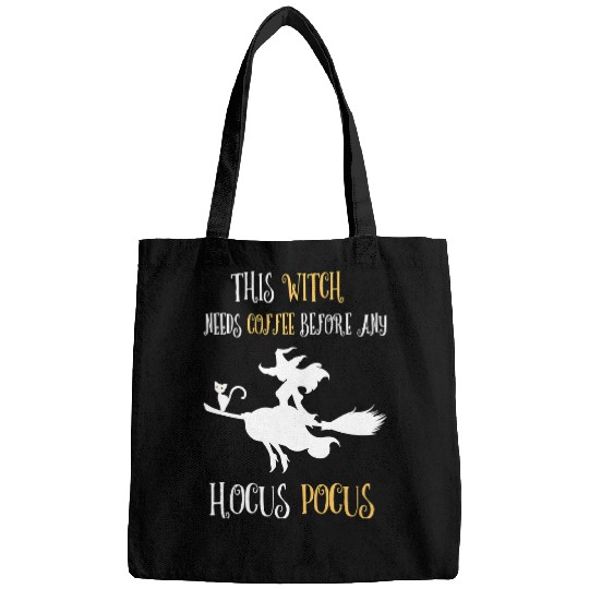 CF Coffee Womens This Witch Needs Coffee Before Any Hocus Pocus Halloween 167 Bags