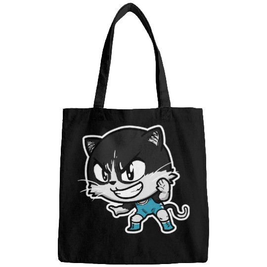 Cute Kawaii Cat Wrestling Wrestler Cat Lover Bags