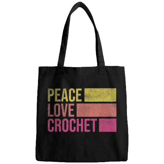 Knitting Yarn Crochetting Funny Crocheting Crocheter Plus Size Bags