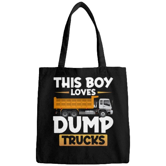 Dump Truck This Boy loves Dump Trucks Bags