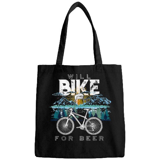 Beer Will Bike Beer Cycling Biking Beer Lover Drinking3 Bags