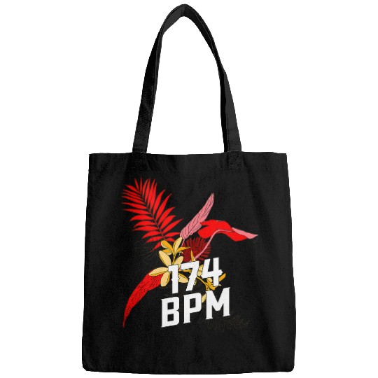 Drums Drummer 174 BPM DnB Music Junglist Tropical Flower Drum N Bass Drums Bags